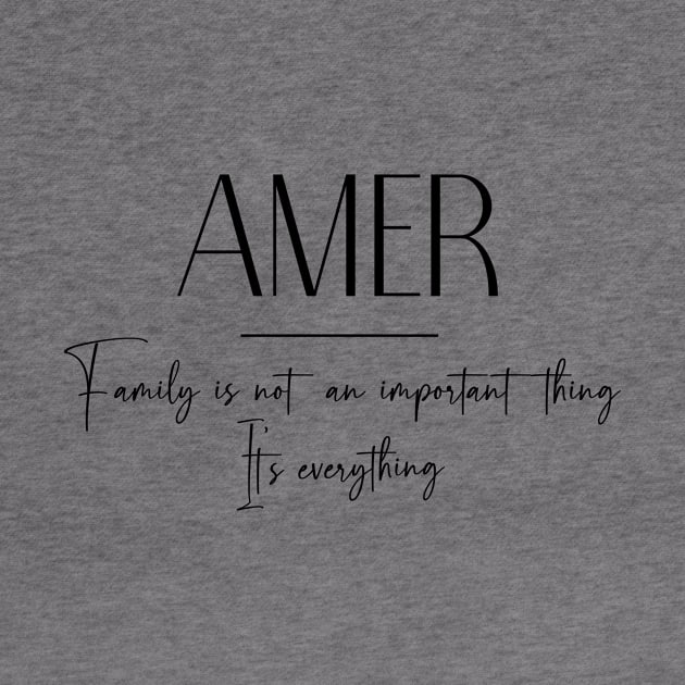 Amer Family, Amer Name, Amer Middle Name by Rashmicheal